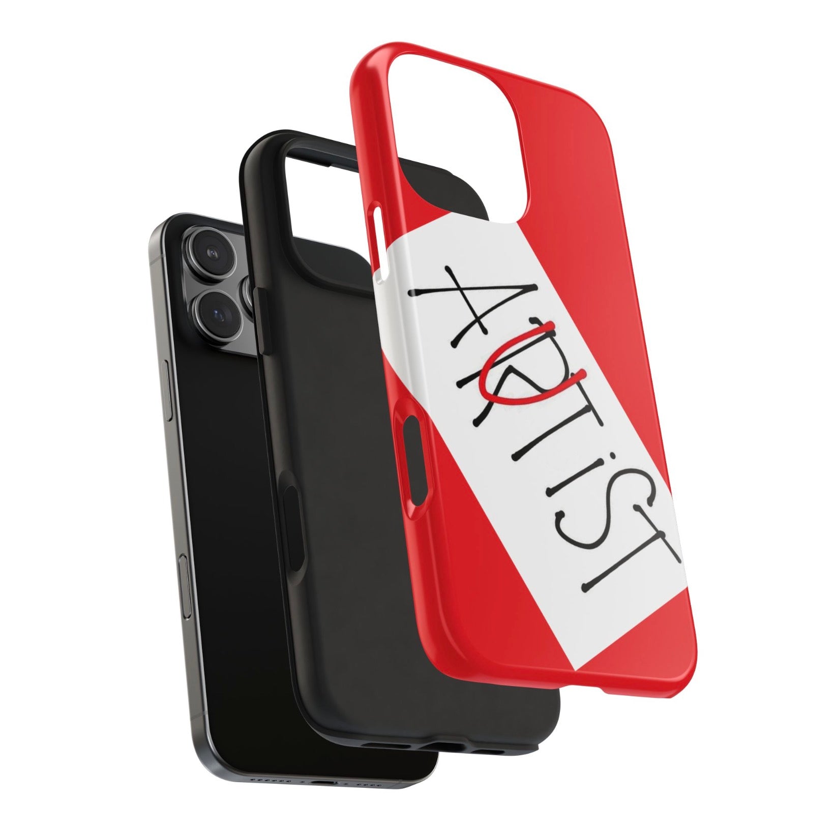 Autist handwritten logo Phone Case