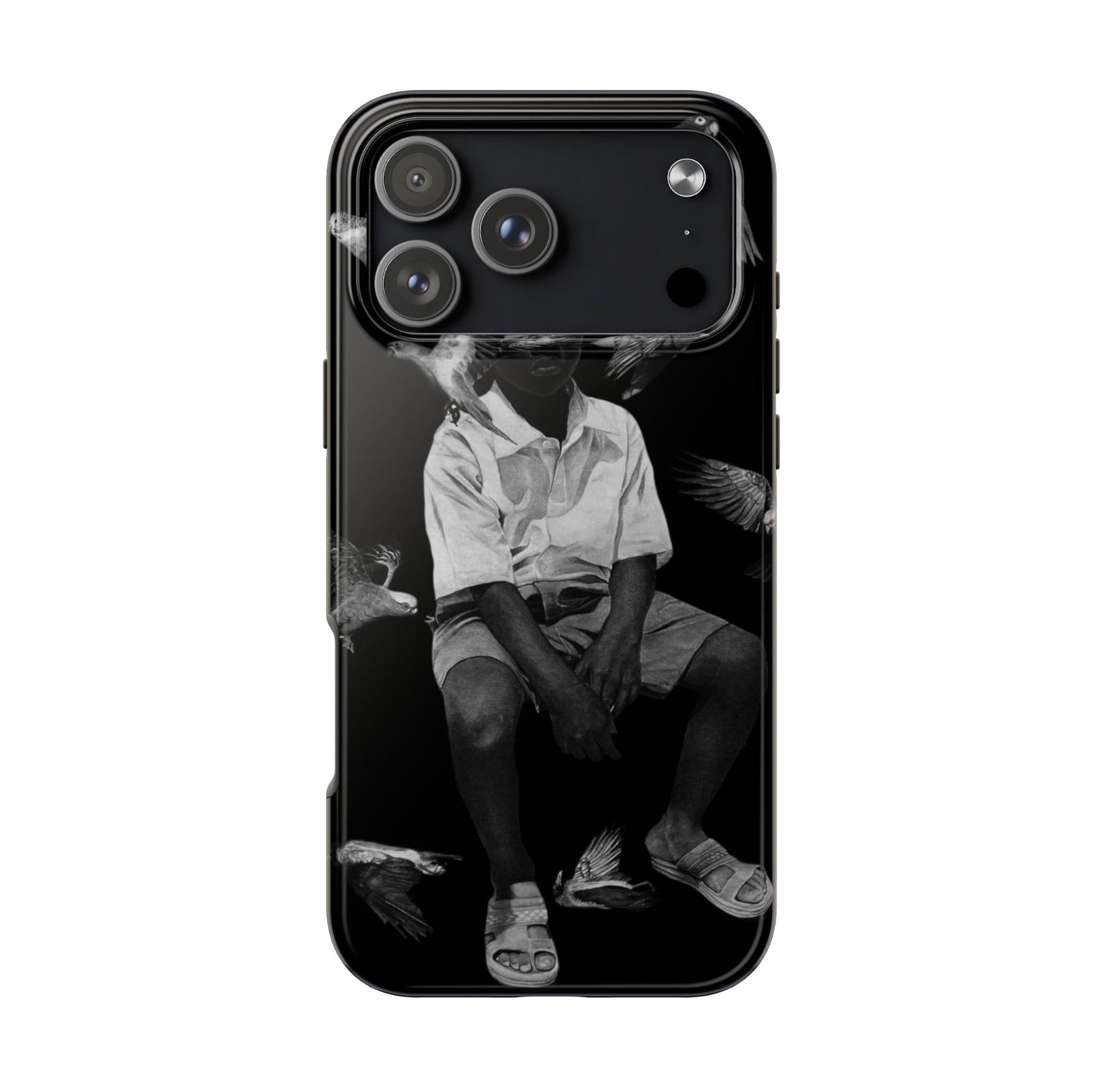 Boy with Birds phone case - iPhone case